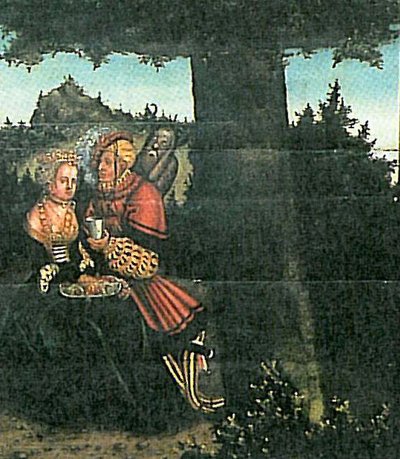 The Ten Commandments (seventh Commandment detail) by Lucas Cranach the Elder